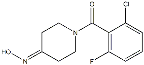 1-(2-chloro-6-fluorobenzoyl)piperidin-4-one oxime Struktur