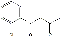 1-(2-chlorophenyl)pentane-1,3-dione Struktur