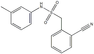 1-(2-cyanophenyl)-N-(3-methylphenyl)methanesulfonamide Struktur