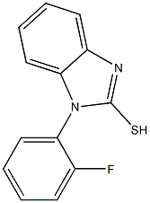 1-(2-fluorophenyl)-1H-1,3-benzodiazole-2-thiol Struktur