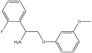 1-(2-fluorophenyl)-2-(3-methoxyphenoxy)ethanamine Struktur