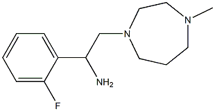 1-(2-fluorophenyl)-2-(4-methyl-1,4-diazepan-1-yl)ethan-1-amine Struktur