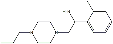 1-(2-methylphenyl)-2-(4-propylpiperazin-1-yl)ethanamine Struktur