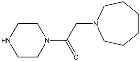 1-(2-oxo-2-piperazin-1-ylethyl)azepane Struktur