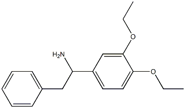 1-(3,4-diethoxyphenyl)-2-phenylethan-1-amine Struktur