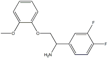 1-(3,4-difluorophenyl)-2-(2-methoxyphenoxy)ethanamine Struktur