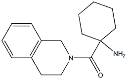 1-(3,4-dihydroisoquinolin-2(1H)-ylcarbonyl)cyclohexanamine Struktur