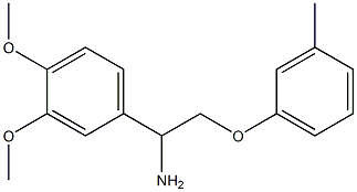 1-(3,4-dimethoxyphenyl)-2-(3-methylphenoxy)ethanamine Struktur