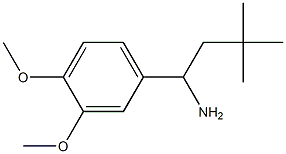 1-(3,4-dimethoxyphenyl)-3,3-dimethylbutan-1-amine Struktur