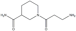 1-(3-aminopropanoyl)piperidine-3-carboxamide Struktur