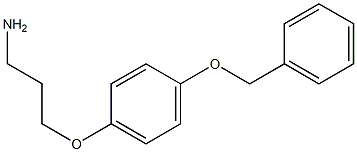 1-(3-aminopropoxy)-4-(benzyloxy)benzene Struktur