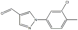 1-(3-chloro-4-methylphenyl)-1H-pyrazole-4-carbaldehyde Struktur