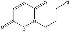 1-(3-chloropropyl)-1,2-dihydropyridazine-3,6-dione Struktur