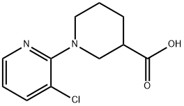 1-(3-chloropyridin-2-yl)piperidine-3-carboxylic acid Struktur