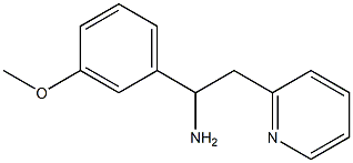 1-(3-methoxyphenyl)-2-(pyridin-2-yl)ethan-1-amine Struktur