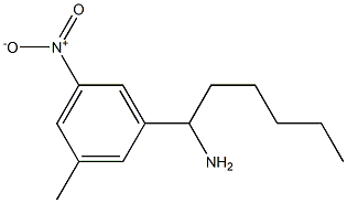 1-(3-methyl-5-nitrophenyl)hexan-1-amine Struktur