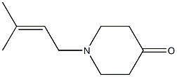 1-(3-methylbut-2-enyl)piperidin-4-one Struktur