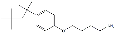 1-(4-aminobutoxy)-4-(2,4,4-trimethylpentan-2-yl)benzene Struktur