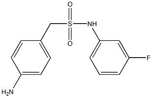 1-(4-aminophenyl)-N-(3-fluorophenyl)methanesulfonamide Struktur