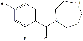 1-(4-bromo-2-fluorobenzoyl)-1,4-diazepane Struktur