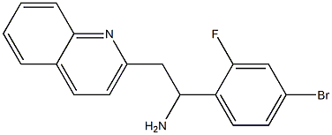 1-(4-bromo-2-fluorophenyl)-2-(quinolin-2-yl)ethan-1-amine Struktur