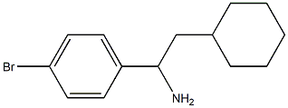 1-(4-bromophenyl)-2-cyclohexylethan-1-amine Struktur