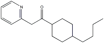 1-(4-butylcyclohexyl)-2-(pyridin-2-yl)ethan-1-one Struktur