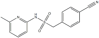 1-(4-cyanophenyl)-N-(6-methylpyridin-2-yl)methanesulfonamide Struktur