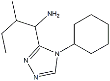 1-(4-cyclohexyl-4H-1,2,4-triazol-3-yl)-2-methylbutan-1-amine Struktur