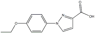 1-(4-ethoxyphenyl)-1H-pyrazole-3-carboxylic acid Struktur