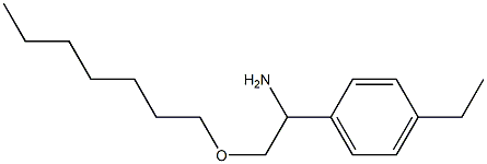 1-(4-ethylphenyl)-2-(heptyloxy)ethan-1-amine Struktur