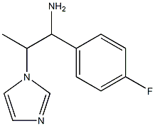 1-(4-fluorophenyl)-2-(1H-imidazol-1-yl)propan-1-amine Struktur