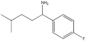 1-(4-fluorophenyl)-4-methylpentan-1-amine Struktur