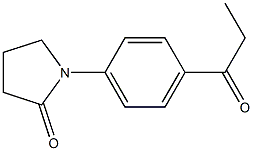 1-(4-propanoylphenyl)pyrrolidin-2-one Struktur