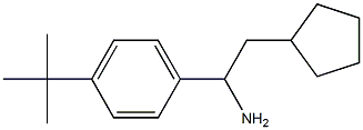 1-(4-tert-butylphenyl)-2-cyclopentylethan-1-amine Struktur