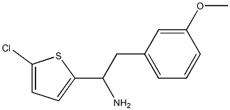 1-(5-chlorothiophen-2-yl)-2-(3-methoxyphenyl)ethan-1-amine Struktur