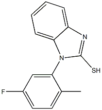 1-(5-fluoro-2-methylphenyl)-1H-1,3-benzodiazole-2-thiol Struktur