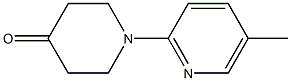 1-(5-methylpyridin-2-yl)piperidin-4-one Struktur