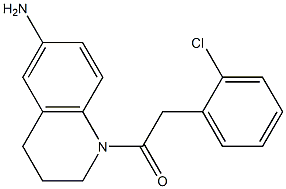 1-(6-amino-1,2,3,4-tetrahydroquinolin-1-yl)-2-(2-chlorophenyl)ethan-1-one Struktur