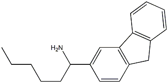 1-(9H-fluoren-3-yl)hexan-1-amine Struktur