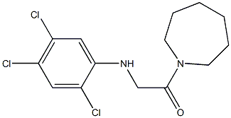 1-(azepan-1-yl)-2-[(2,4,5-trichlorophenyl)amino]ethan-1-one Struktur