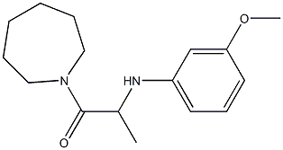 1-(azepan-1-yl)-2-[(3-methoxyphenyl)amino]propan-1-one Struktur