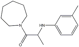 1-(azepan-1-yl)-2-[(3-methylphenyl)amino]propan-1-one Struktur