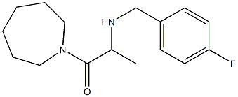 1-(azepan-1-yl)-2-{[(4-fluorophenyl)methyl]amino}propan-1-one Struktur