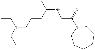 1-(azepan-1-yl)-2-{[5-(diethylamino)pentan-2-yl]amino}ethan-1-one Struktur