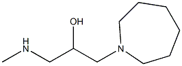 1-(azepan-1-yl)-3-(methylamino)propan-2-ol Struktur