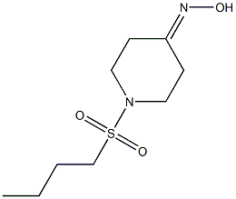 1-(butylsulfonyl)piperidin-4-one oxime Struktur