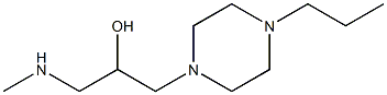 1-(methylamino)-3-(4-propylpiperazin-1-yl)propan-2-ol Struktur