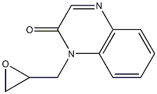 1-(oxiran-2-ylmethyl)-1,2-dihydroquinoxalin-2-one Struktur