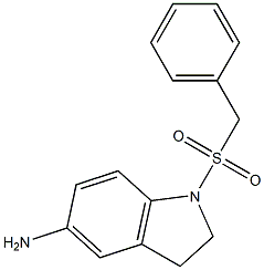 1-(phenylmethane)sulfonyl-2,3-dihydro-1H-indol-5-amine Struktur